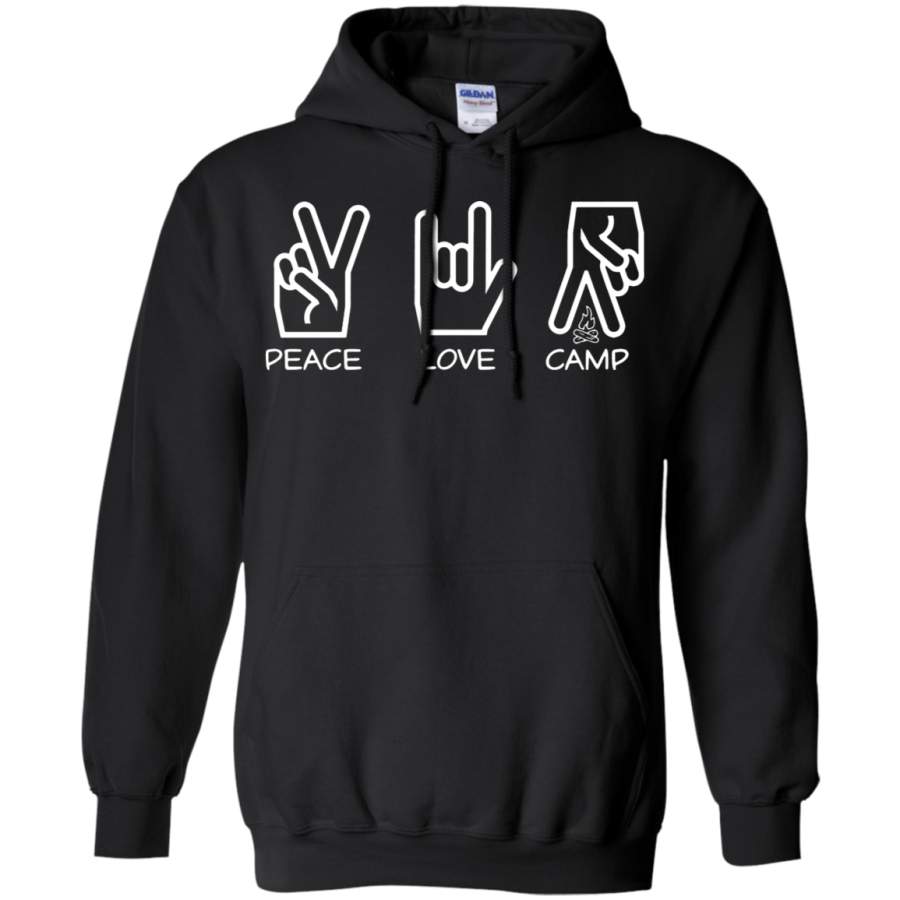 AGR Peace Love Camp Hand Gesture Hoodie