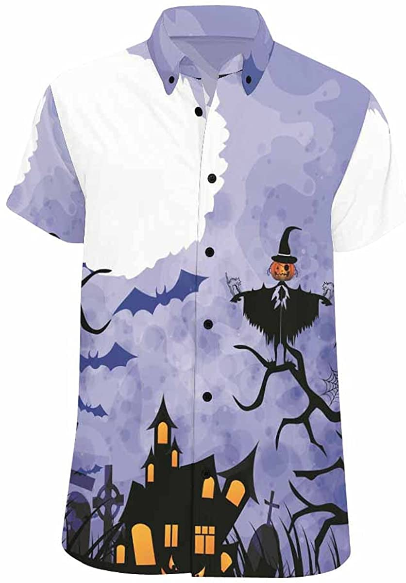 Halloween Blue Night Sky Hawaii Shirt For Men Women Adult Ha59024