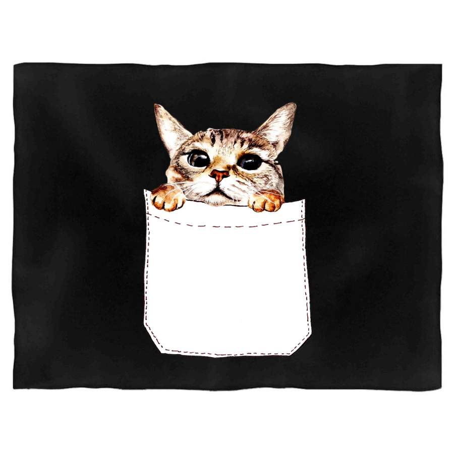 Pocket Cat Cute Kitten Series Blanket