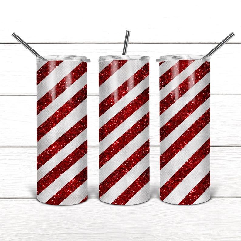 Personalized Candy Cane Basic YQ2204115CL Skinny Tumbler