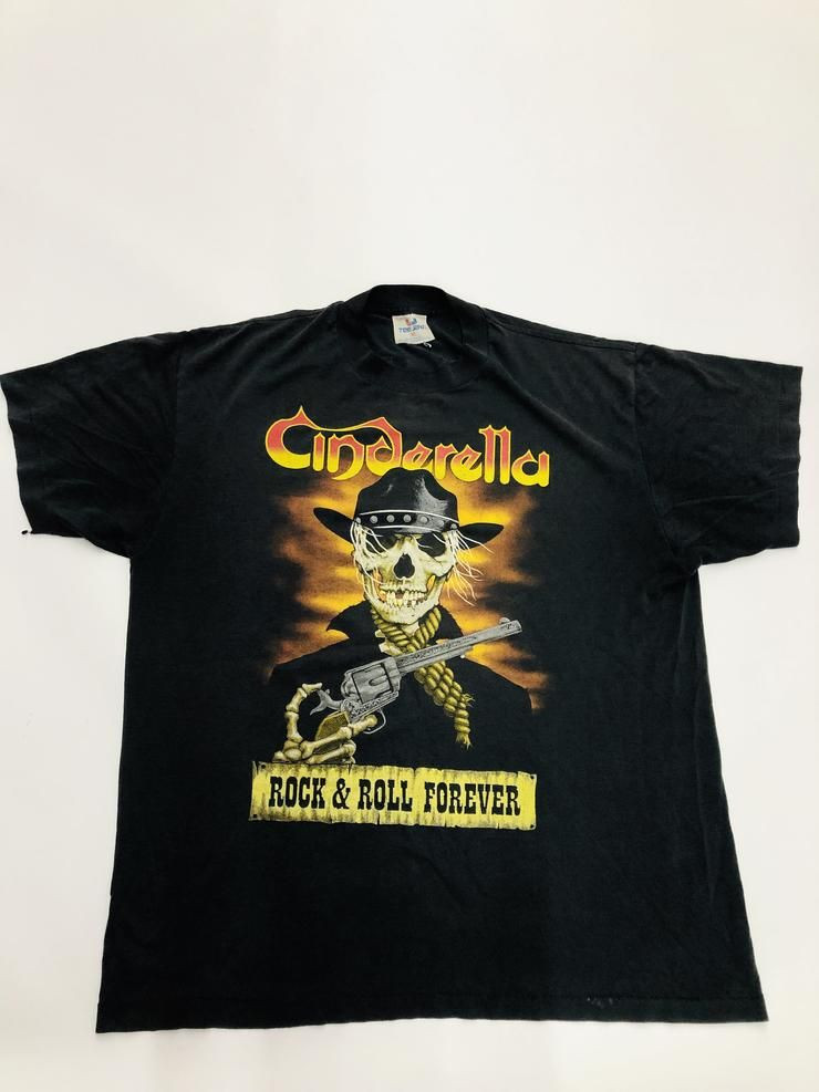 Vintage Cinderella Rock And Roll Forever Long Cold Winter Tour Shirt