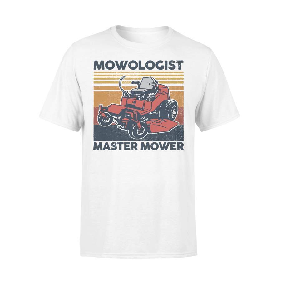 Mowologist Master Mower Lawn Mower Vintage T-shirt