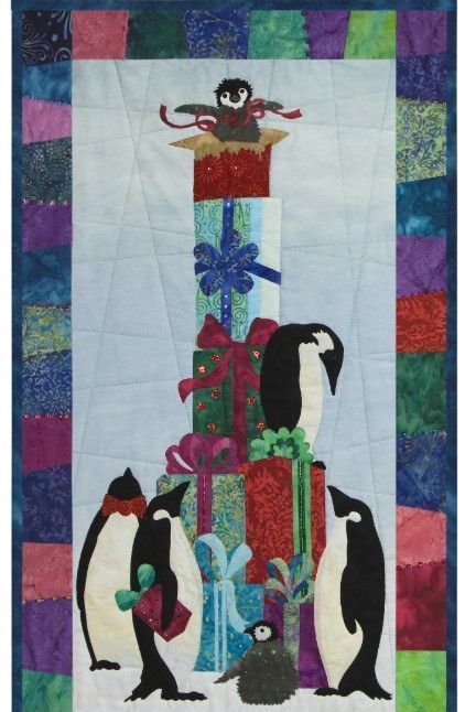 Penguin Christmas Gifts Quilt CIRNP