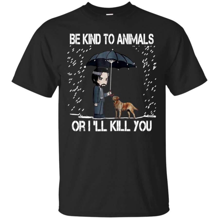 AGR John Be Kind to Animals I’ll Kill You Wick T-Shirt