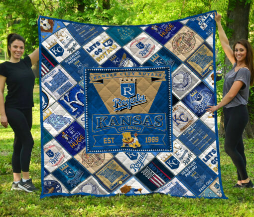 Kansas City Royals 4 Quilt Blanket Bh92