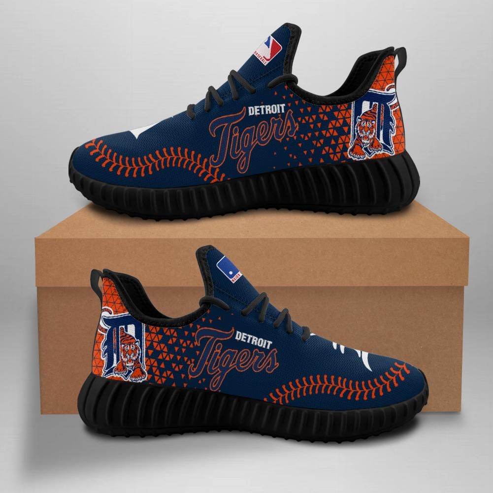 Detroit Tigers Unisex Sneakers New Sneakers Custom Shoes Baseball Yeezy Boost