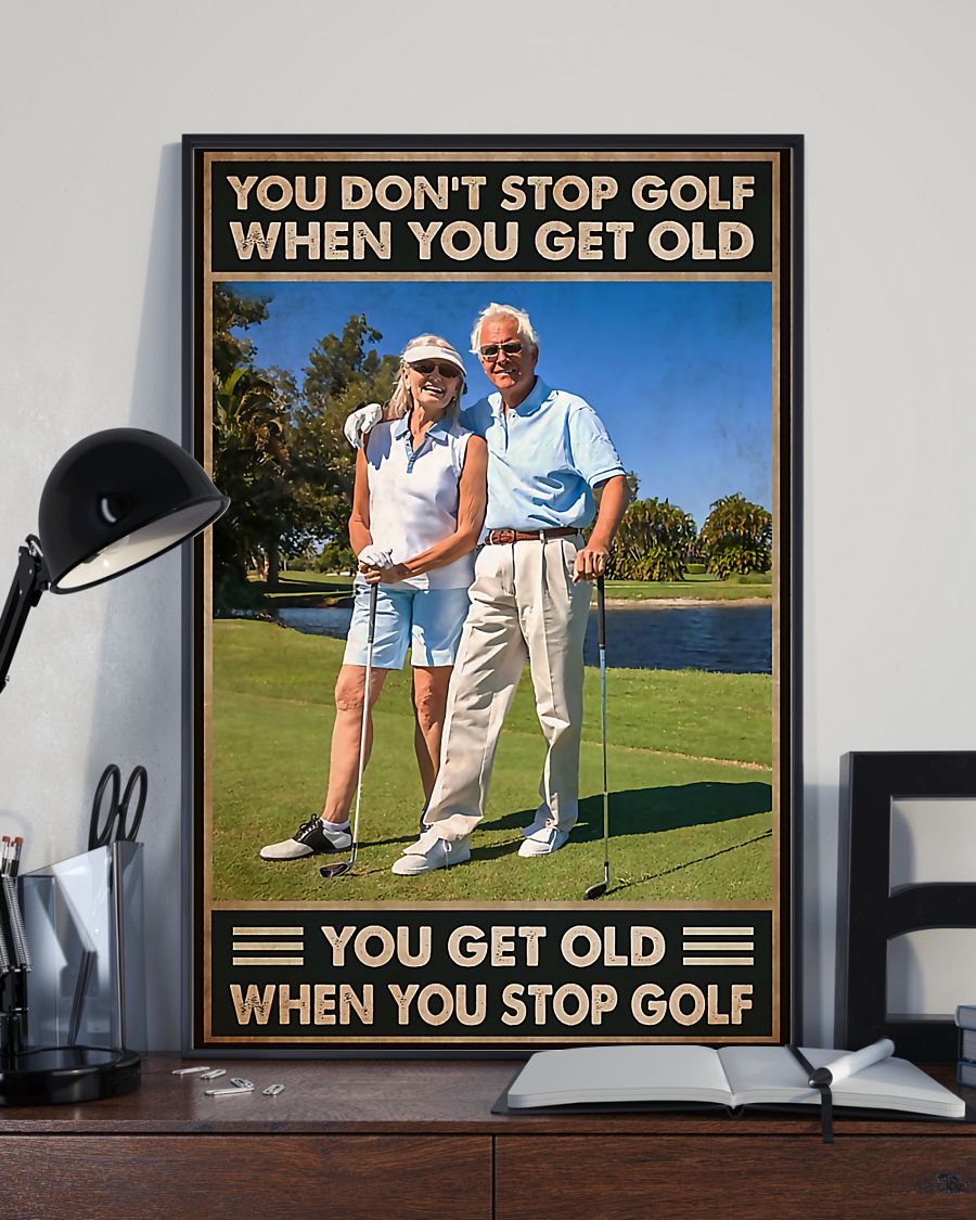 Golf Don’t Stop It Vertical Canvas And Poster | Wall Decor Visual Art