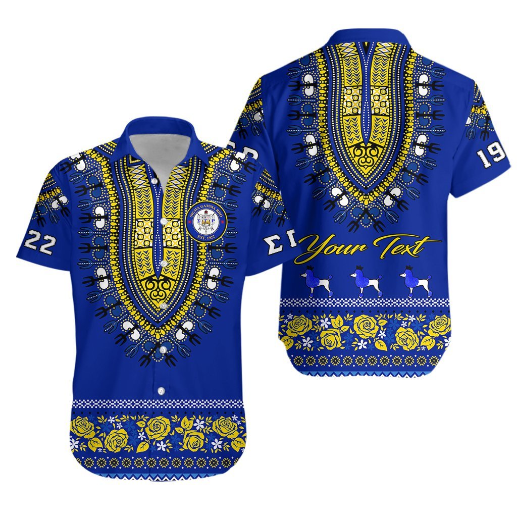 (Custom Personalised) Sigma Gamma Rho – Hawaiian Shirt African Pattern Lt13