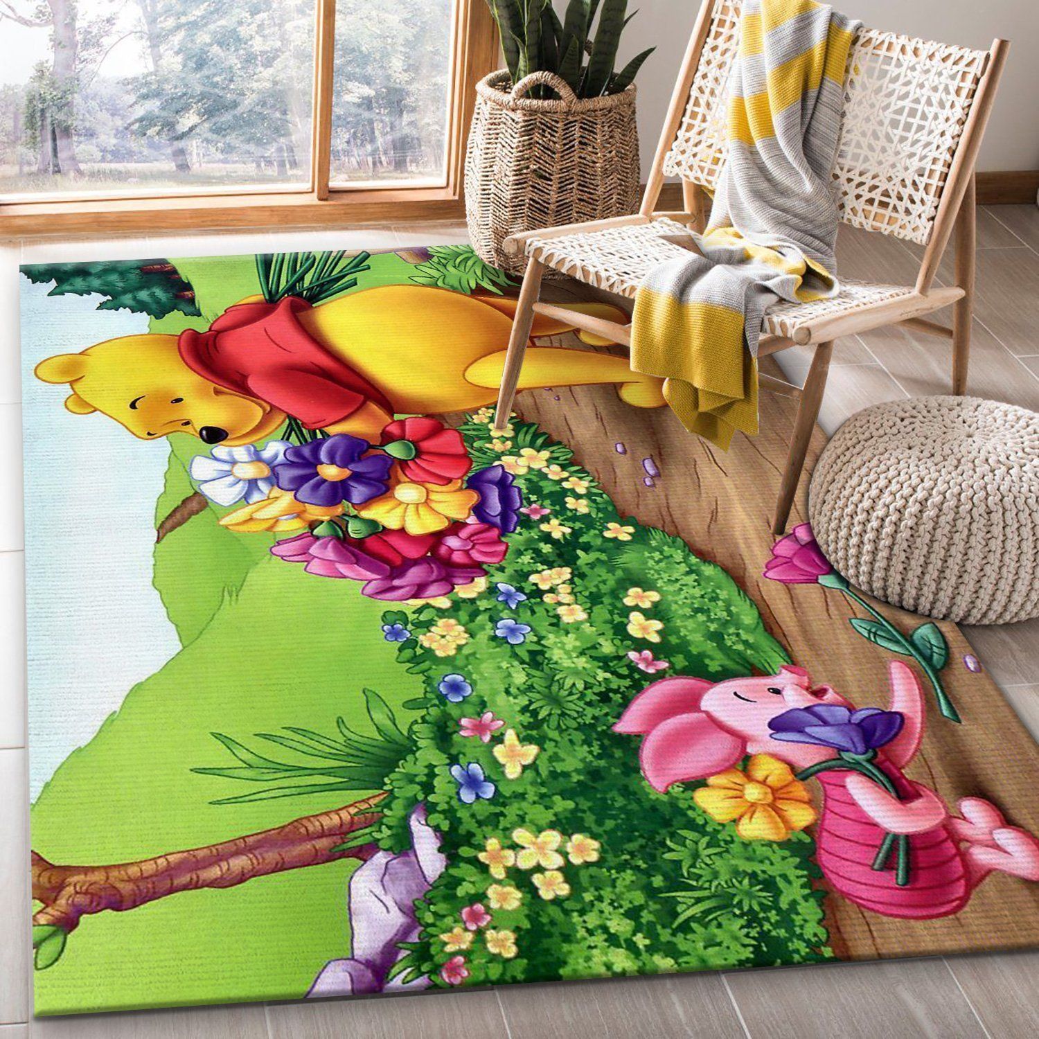 Winnie The Pooh Ver18 Disney Area Rug Bedroom Rug Home Decor Area Rug For Living Room Bedroom Rug Home Decor