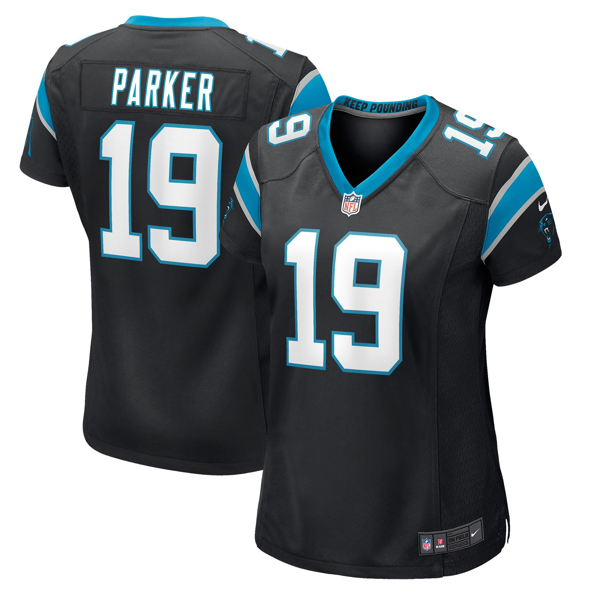 Aaron Parker Carolina Panthers Womens Game Jersey – Black NFL