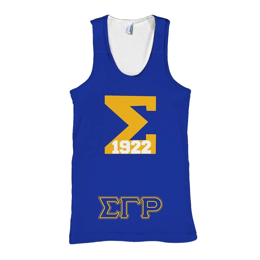 Wonderprint Tank Top Sigma Gamma Rho Ee-Yip Since 1922 Racerback Tank