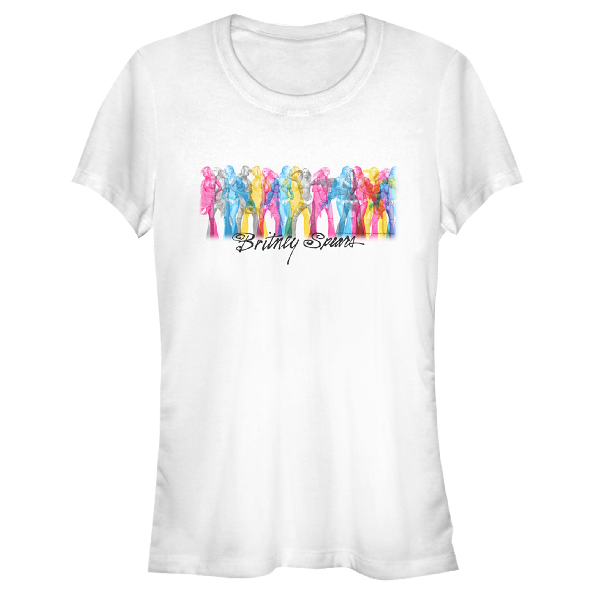 Britney Spears Junior’S Rainbow On Stage  T-Shirt