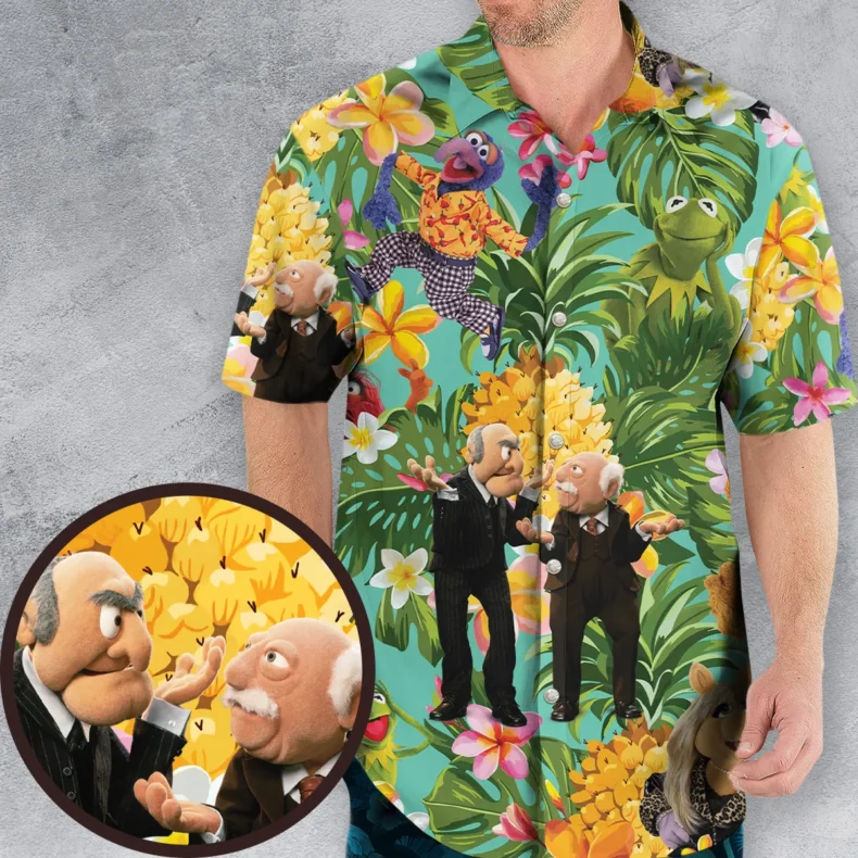 Statler And Waldorf Muppets Tropical Hawaiian Shirt