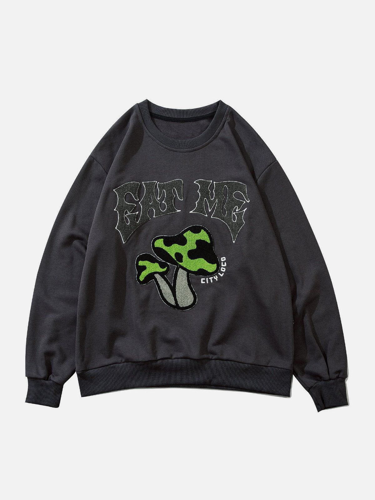 Talishko™ – Mushroom Letter Graphic Sweatshirt