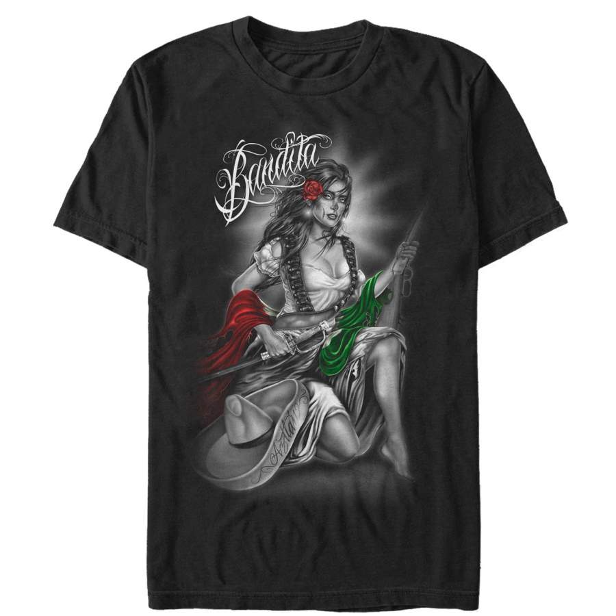 Aztlan Men’s Bandita  T Shirt Black