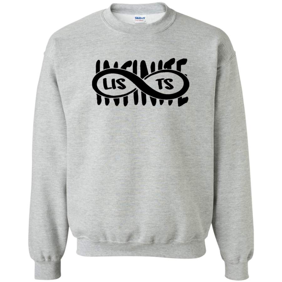 AGR infinite lists Crewneck Pullover Sweatshirt