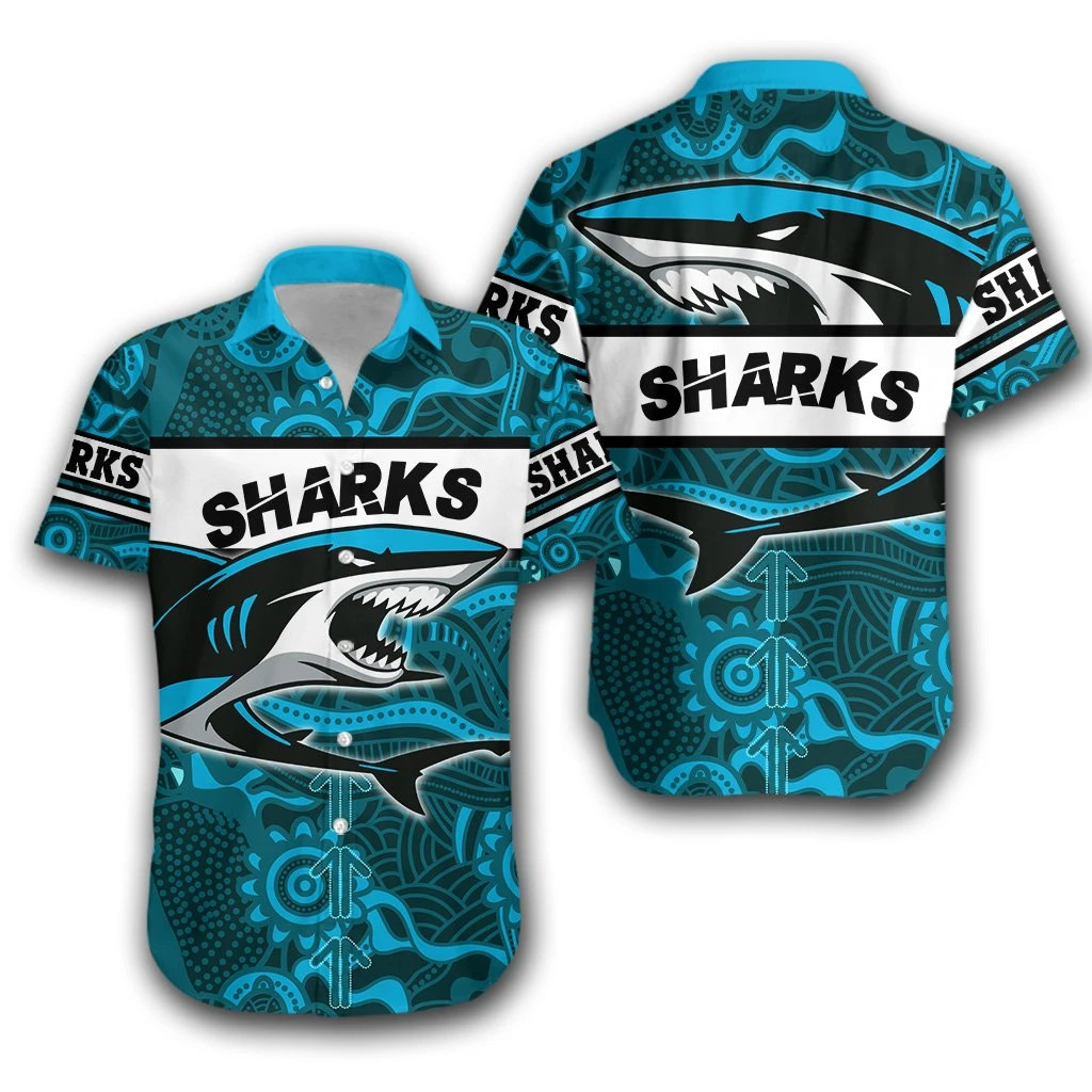 Sharks Hawaiian Shirt  Unisex  Adult  Hw7034