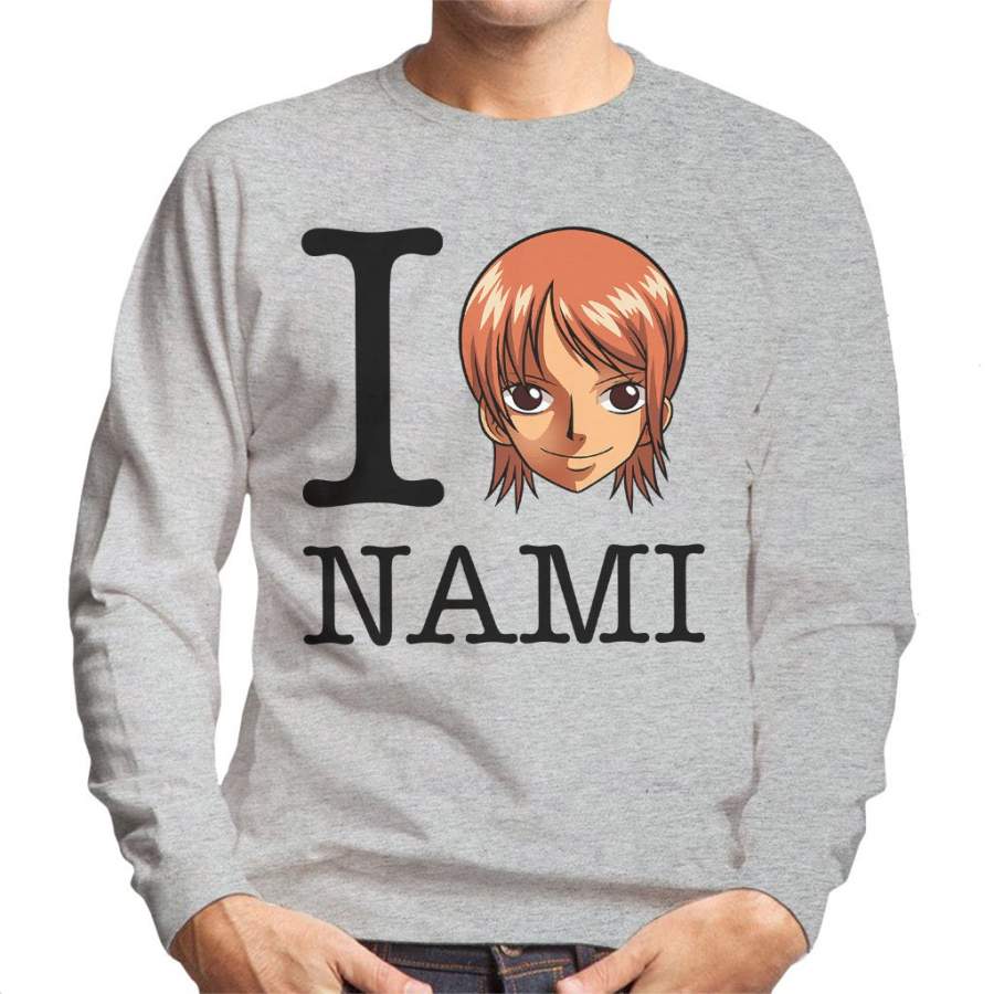 I Heart Nami One Piece Men’s Sweatshirt