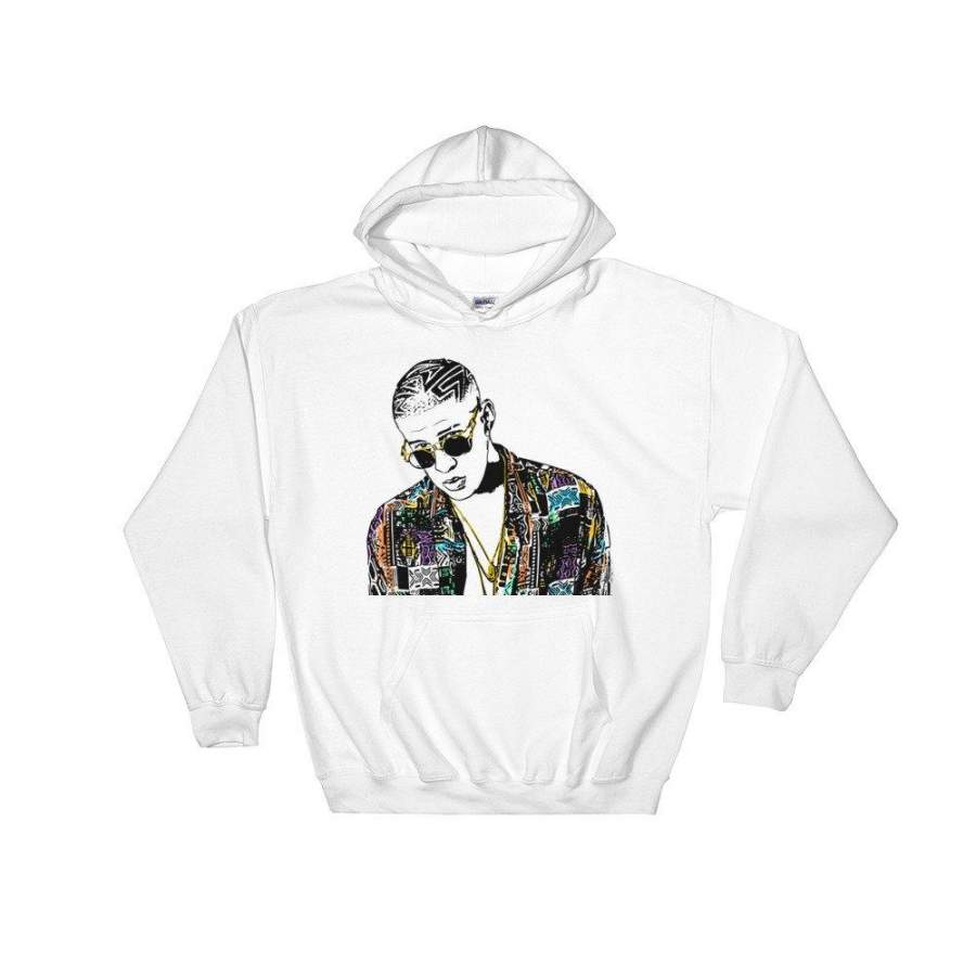 Babes & Gents Bad Bunny White Hoodie (Unisex)