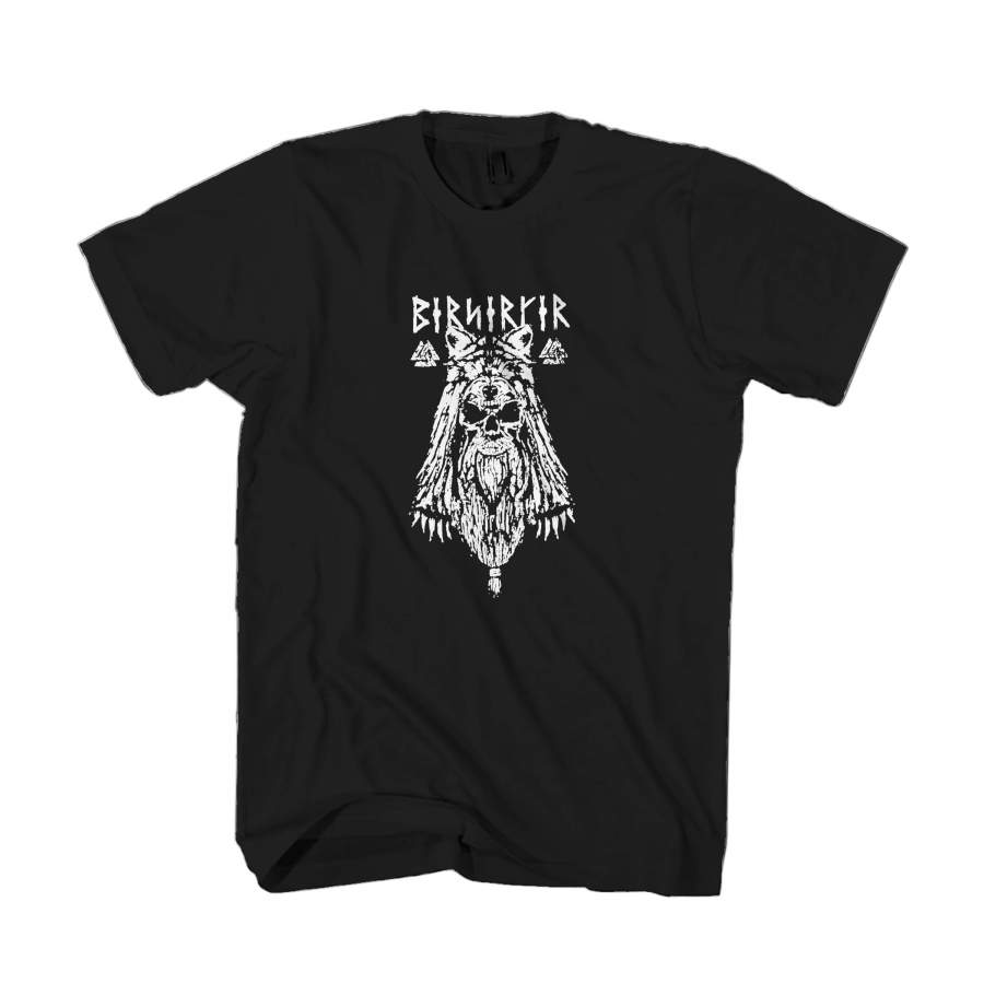 Viking Berserker Mythology Norse Wolf Skull Man's T-Shirt - TattoosCafe