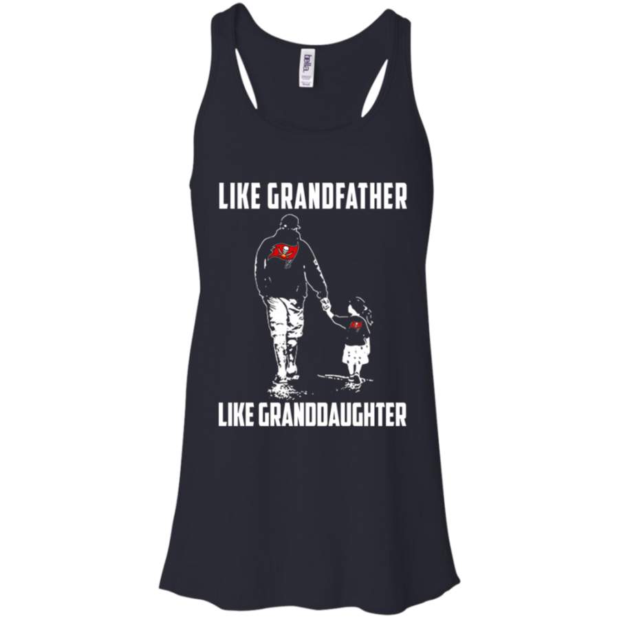 Amazing tee Tampa Bay Buccaneers Like GrandFather Like GrandDaughter t shirt Racerback Tank