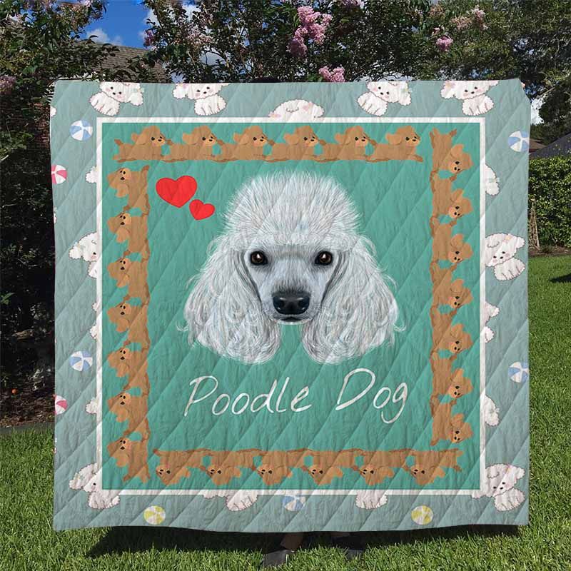 Poodles 3D Quilt Blanket 27