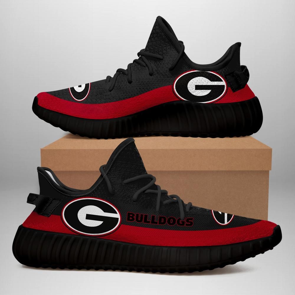 Georgia Bulldogs Unisex Sneaker Football Custom Shoes Georgia Bulldogs Yeezy Boost 350