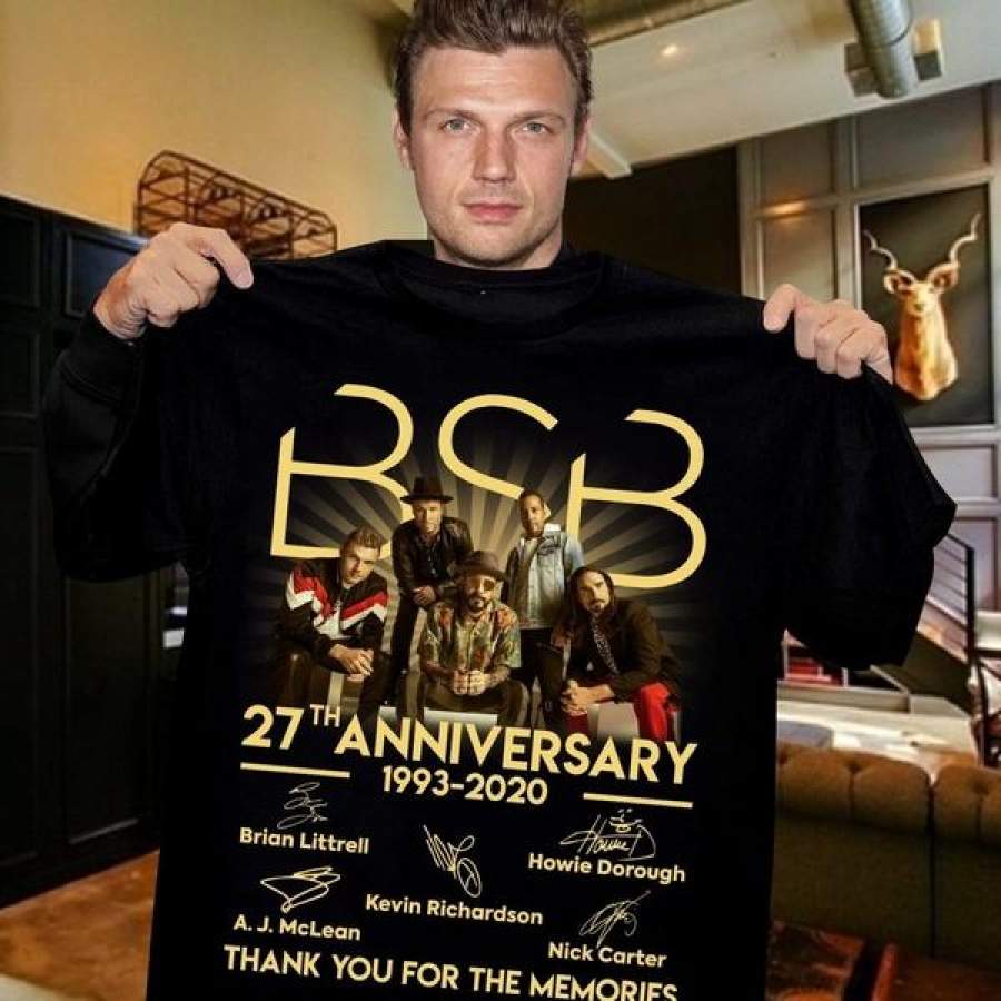 Backstreet Boys BSB 27th Anniversary 1993 2020 Thank You for The Memories  T-shirt