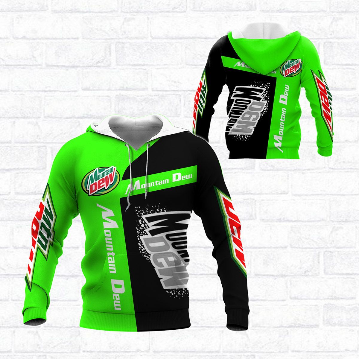 3D All Over Printed Mountain Dew TNC-NH Shirts Ver1 (Green)