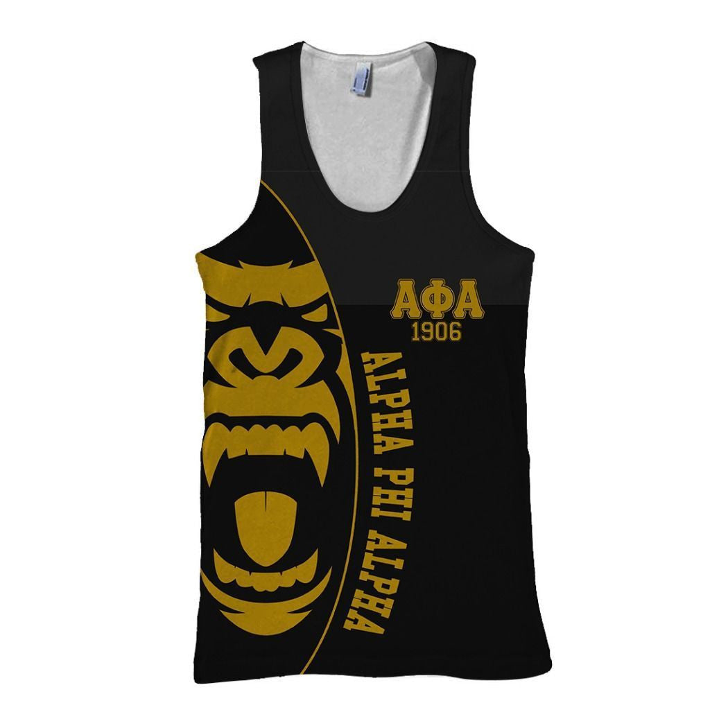 Wonderprint Tank Top Alpha Phi Alpha Ape Roar Tank Top