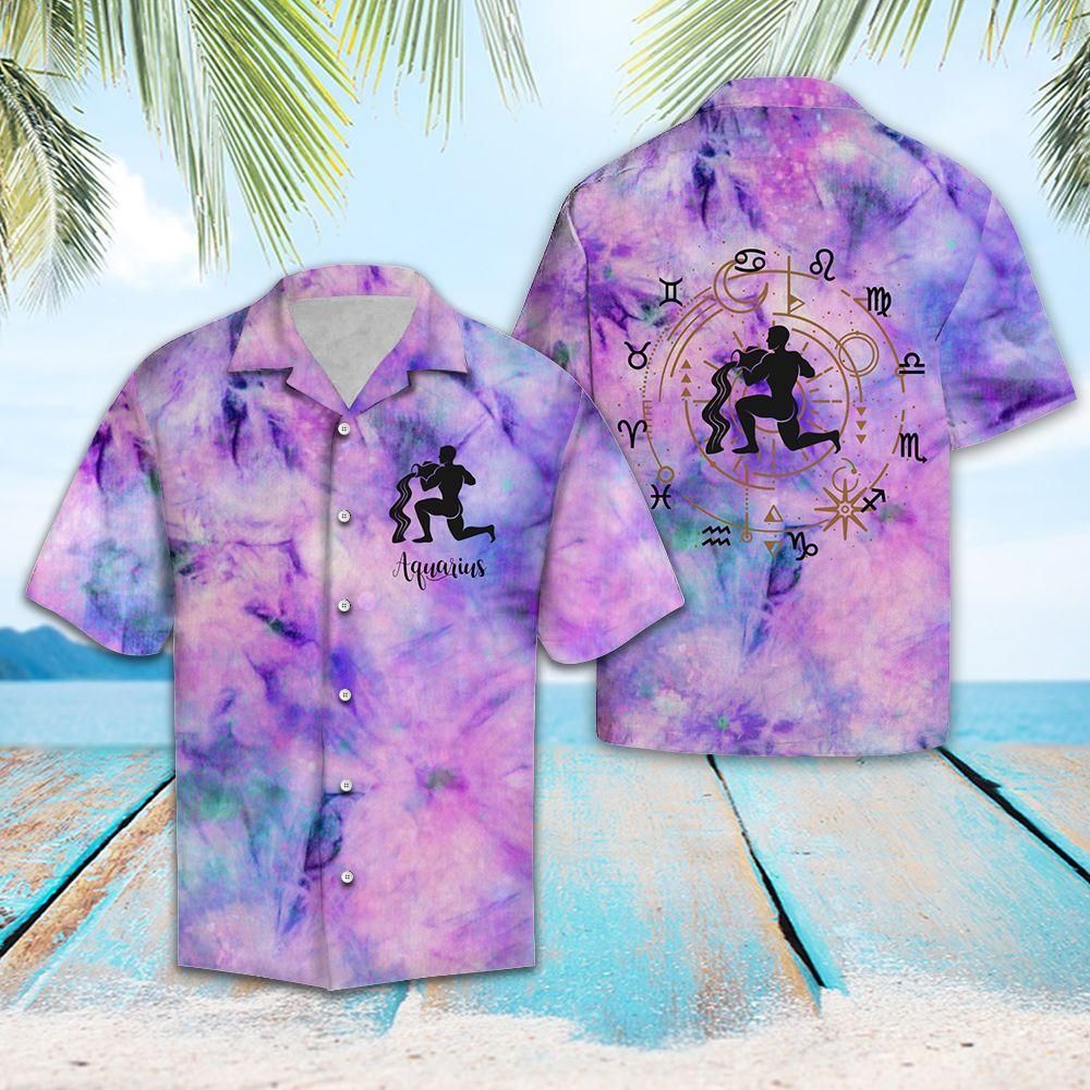 Aquarius Lover Aloha Hawaiian Shirt Colorful Short Sleeve Summer Beach Casual Shirt For Men And Women