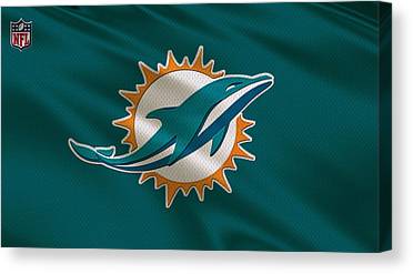 1 Miami Dolphins Uniform Joe Hamilton Canvas Print