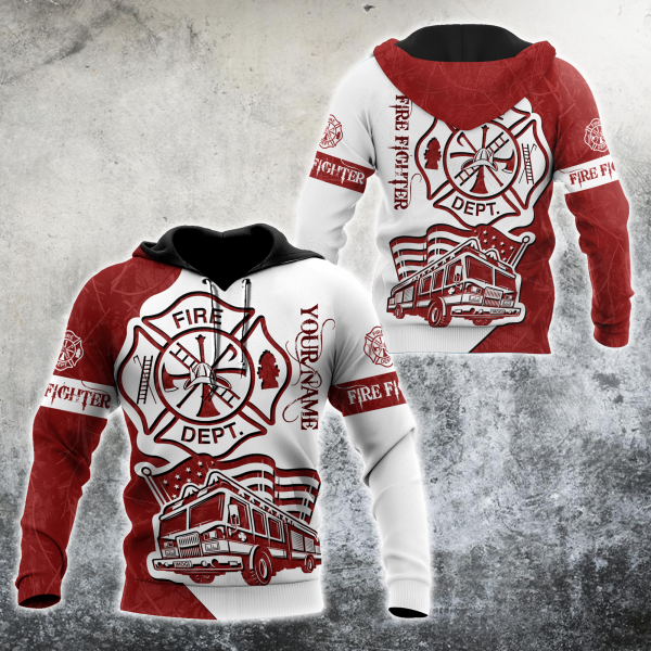 Customize Name Firefighter Hoodie For Men And Women Mh08032108