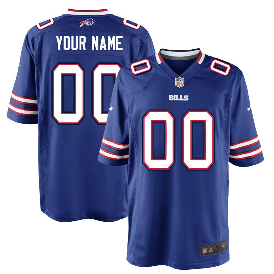 Buffalo Bills Nike Custom Game Jersey – Royal