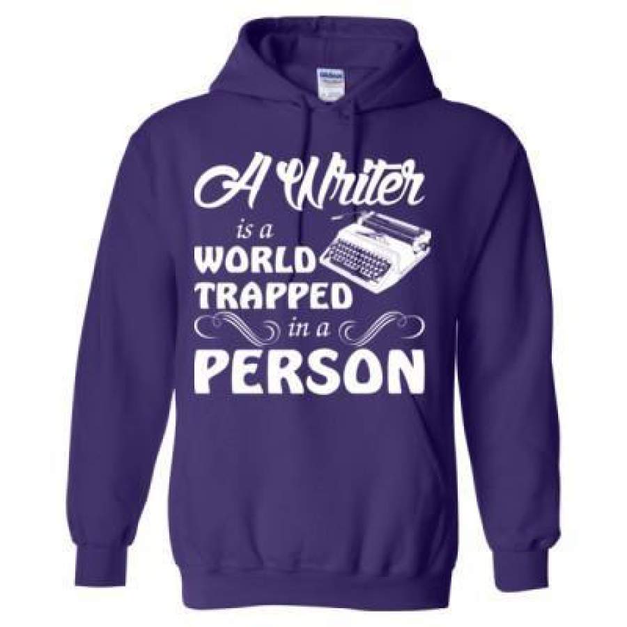 AGR A Writer Is World Trapped In A Person – Heavy Blend™ Hooded Sweatshirt