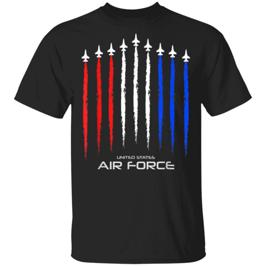 Air Force US Veterans 4th of July T shirt  American Flag  TShirt