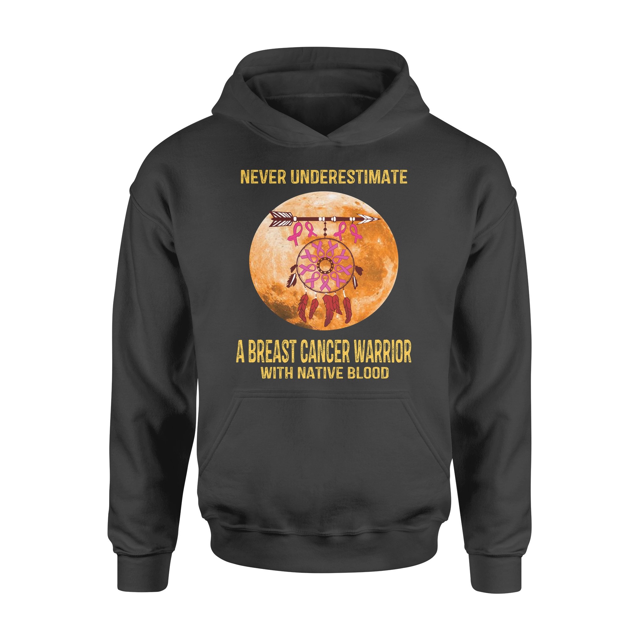 Never Underestimate A Breast Cancer Warrior – Standard Hoodie