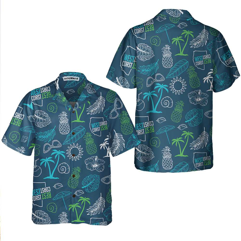 West Coast Best Tropical Hawaii Shirt Ha50277