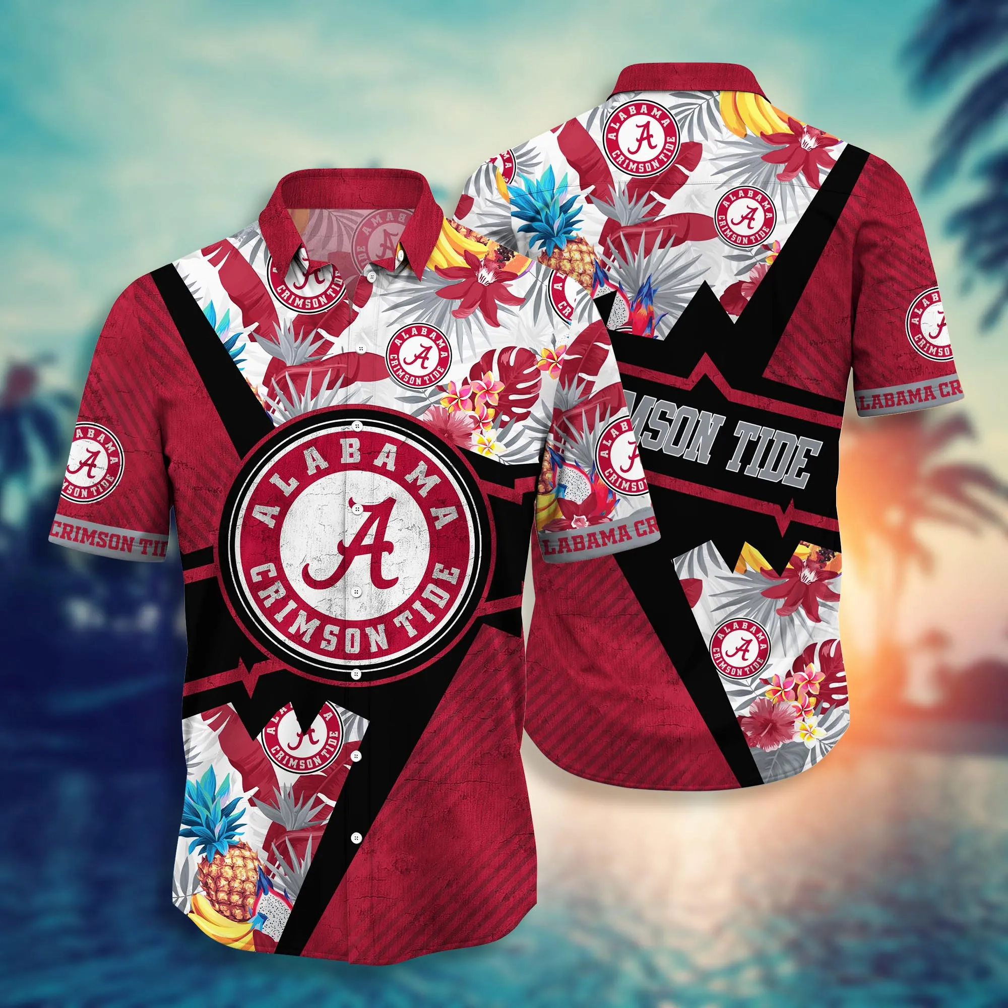 Alabama Crimson Tide NCCA Hawaiian Shirt Summer Fruits Aloha Shirt