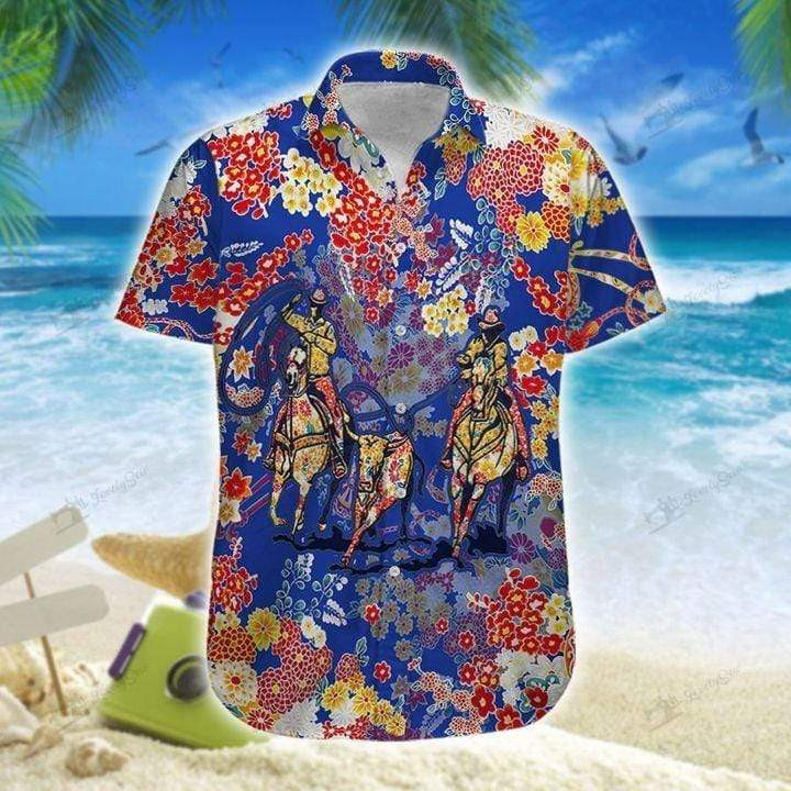 Color Roping With Flowers Hawaii Shirt Unisex Adult Ha33268