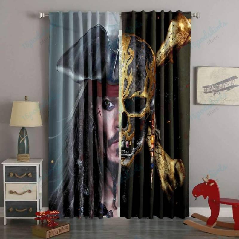 3D Printed Pirates Of The Caribbean Style Custom Living Room Curtains