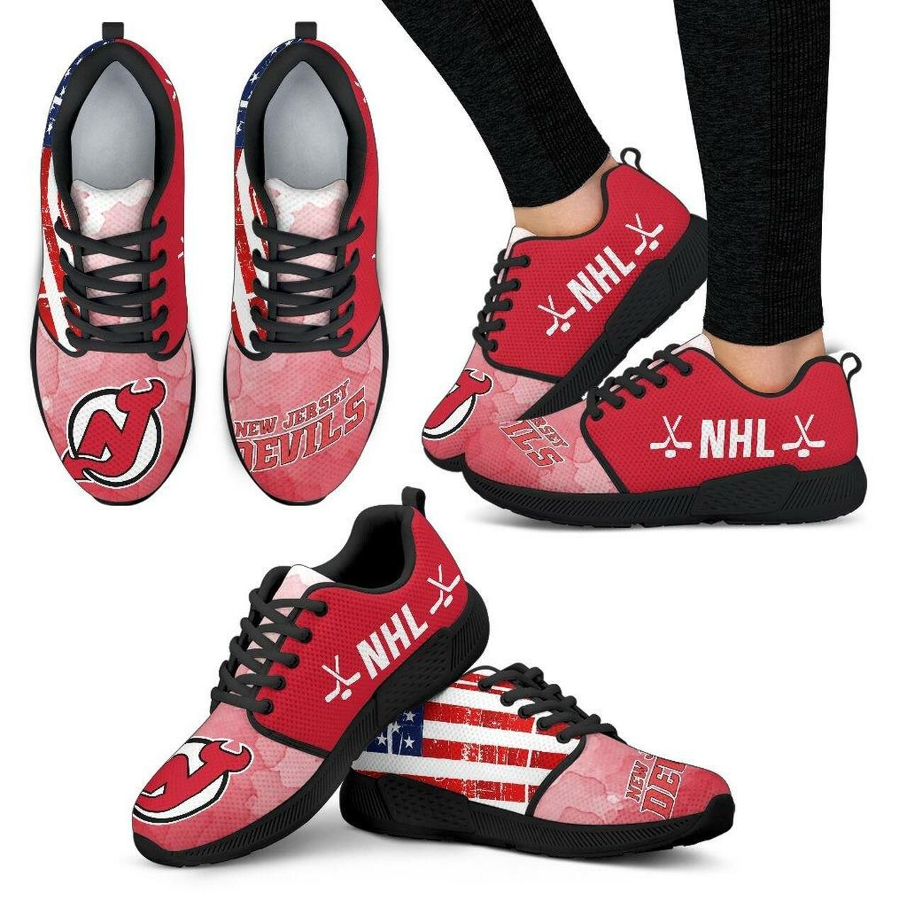 New Jersey Devils Sneakers Simple Fashion Shoes Athletic Sneaker Running Shoes For Men, Women Shoes14933