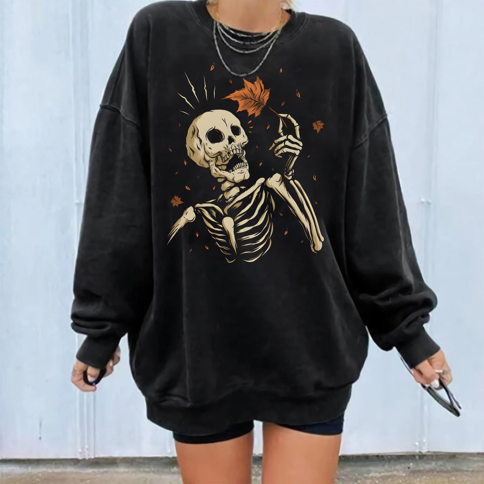 Vintage Halloween Sweatshirt 2D Crewneck Sweatshirt All Over Print Sweatshirt For Women Men Sws4014