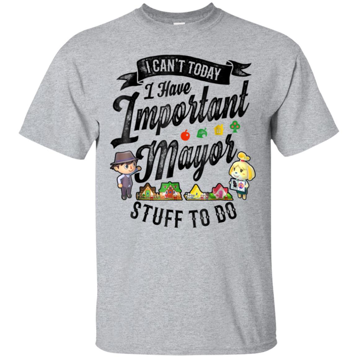 Animal Crossing Important Mayor Stuff Graphic T-Shirt