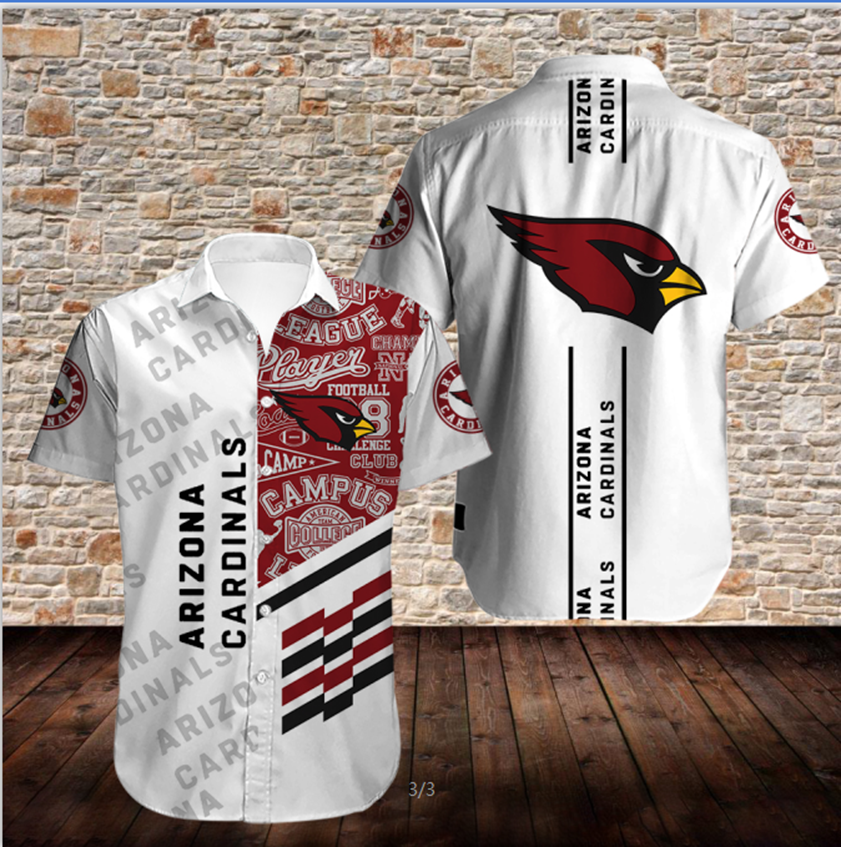 Men’S Arizona Cardinals Shirts Button Up