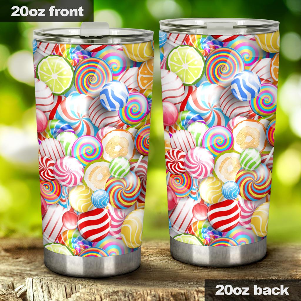 Candy Lollipop Pattern Tumbler