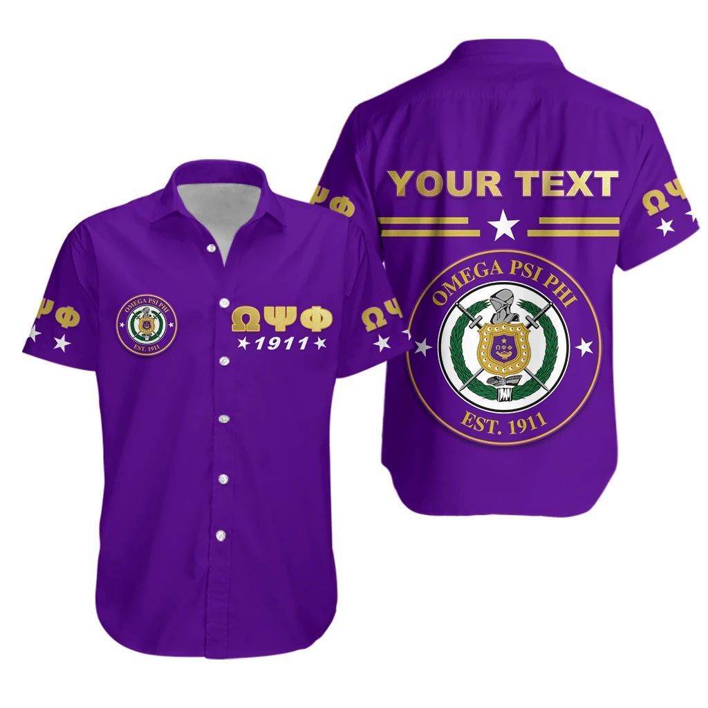 Africa Zone Shirt – Personalized Omega Psi Phi �Short Sleeve Shirt Impressive J5