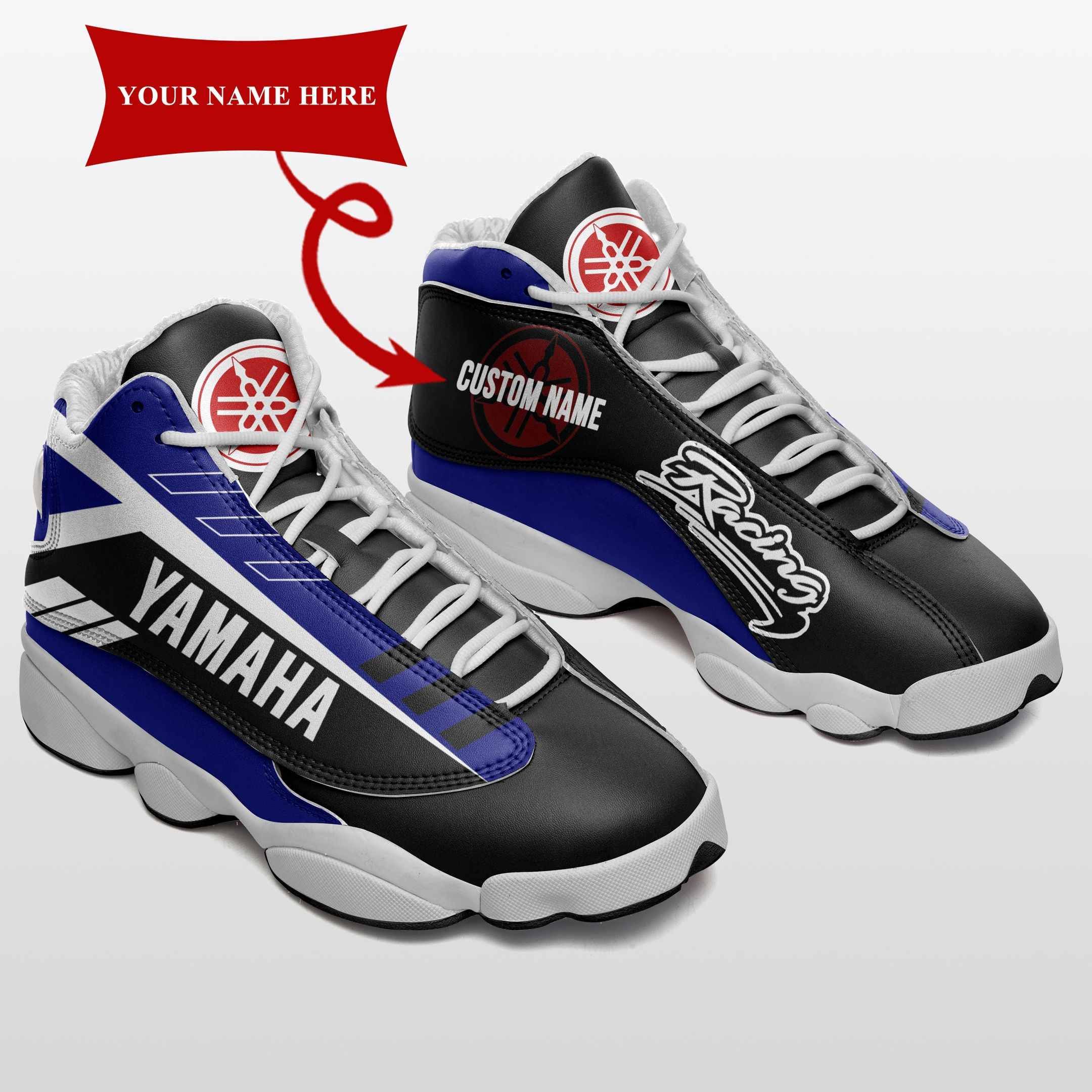 Custom Yamaha Racing AN-NH Air JD13 Shoes Ver1 (Blue)