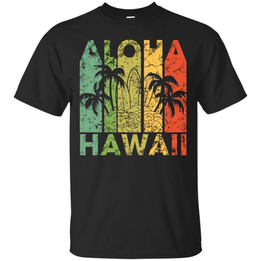 Aloha Hawaii Hawaiian Island – Vintage 1980s Throwback Unisex T-Shirt