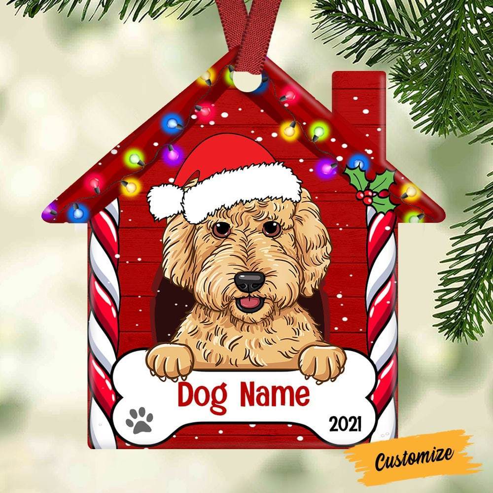 Personalized Dog Christmas House Ornament Ob265 87O53